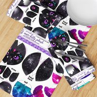 Cut and Sew Galaxy Mer-kitty Plush Black