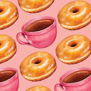 Coffee & Glazed Donuts