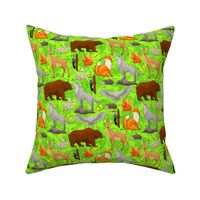 Woodland Animals on Lime Forest