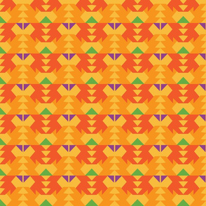 Navajo Geometric, Orange