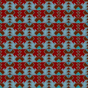 Navajo Geometric, Cranberry