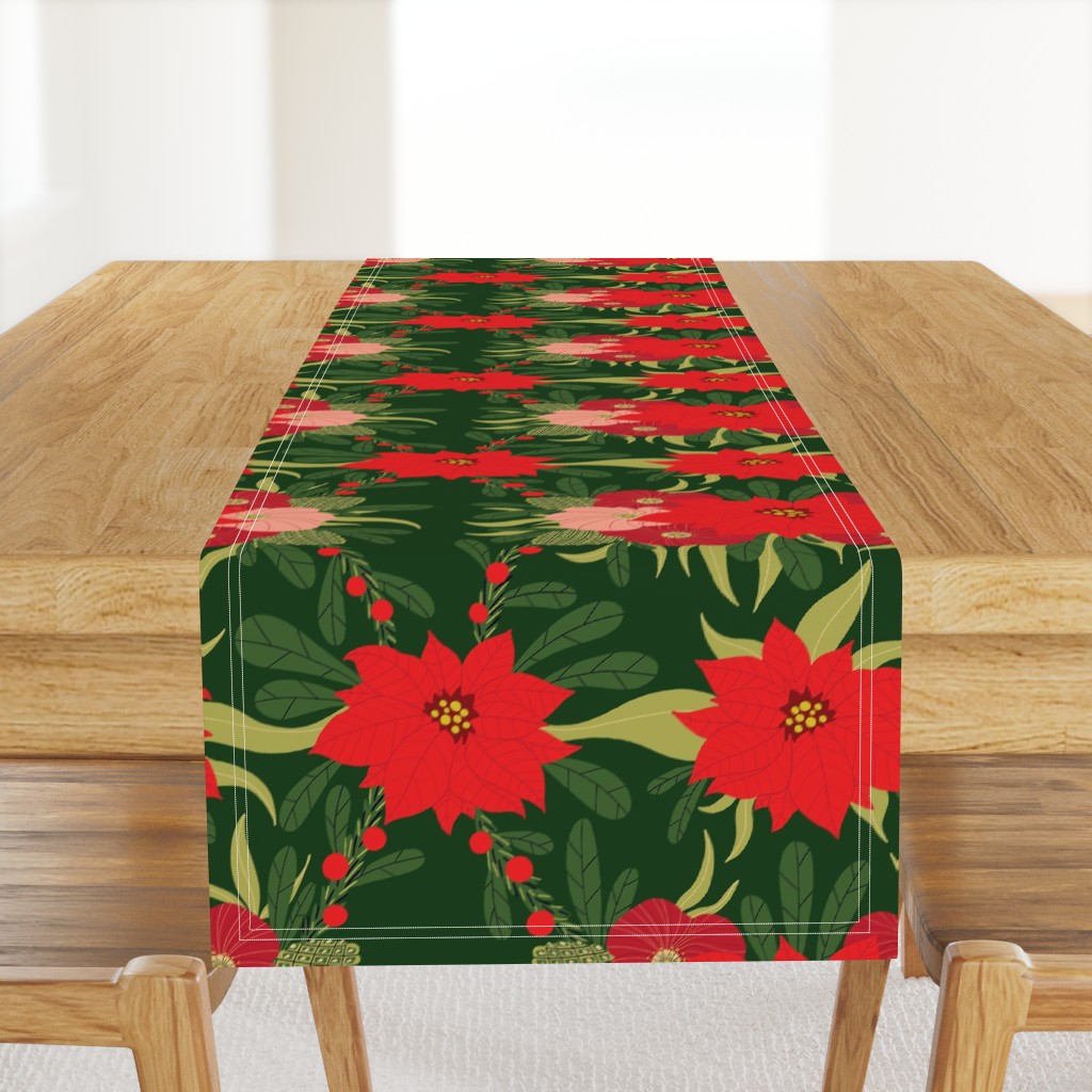 Christmas flowers pattern sp