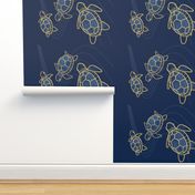 Three Turtles Tea Towel