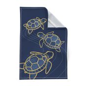 Three Turtles Tea Towel