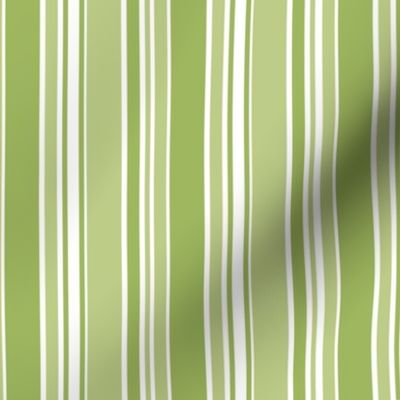 Bold Green Striped Print