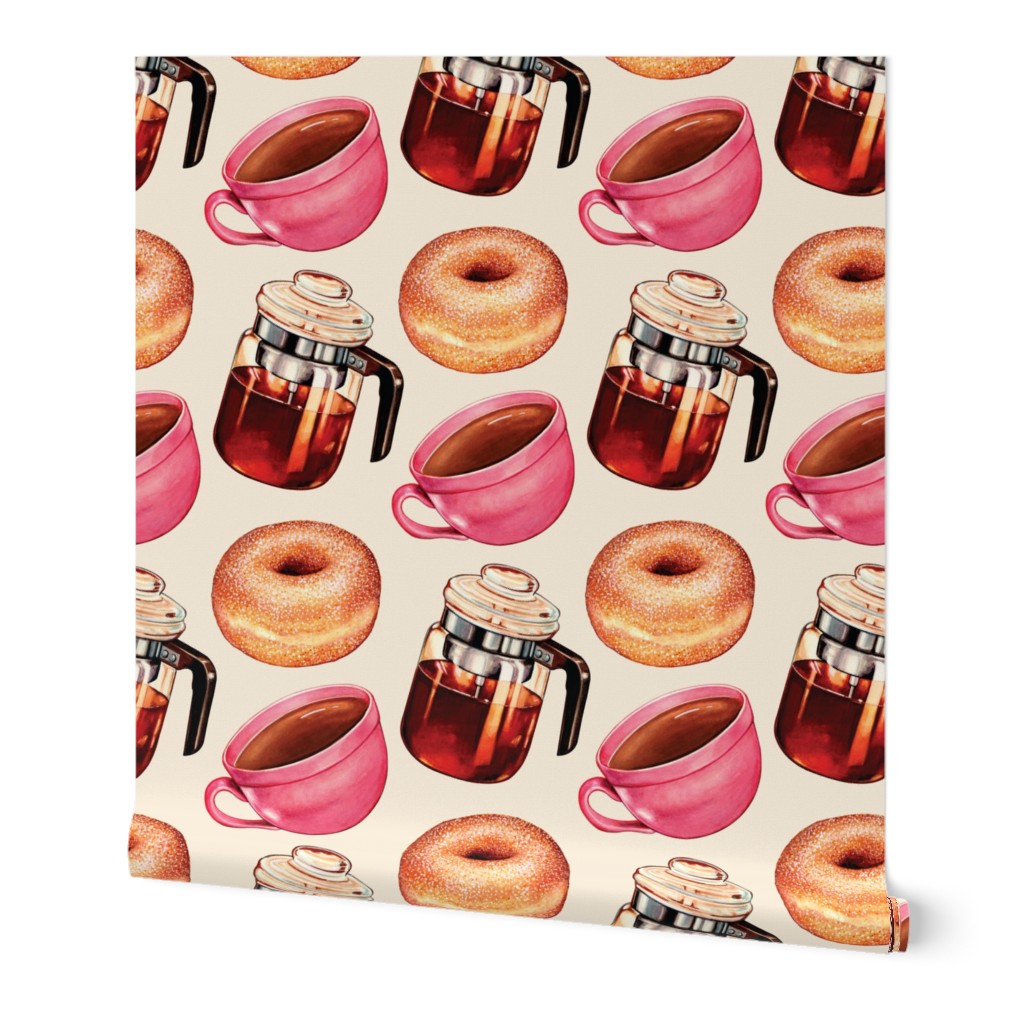 Coffee Donuts & Percolator