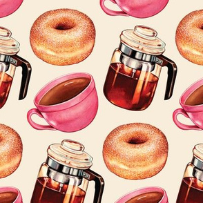 Coffee Donuts & Percolator