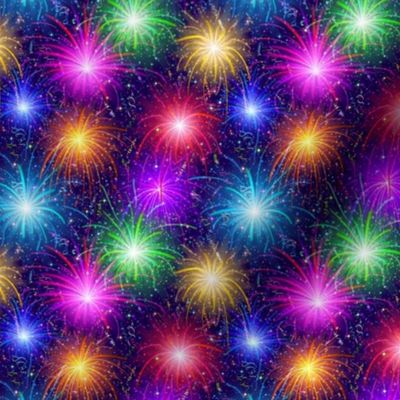 Fireworks and Confetti Celebration