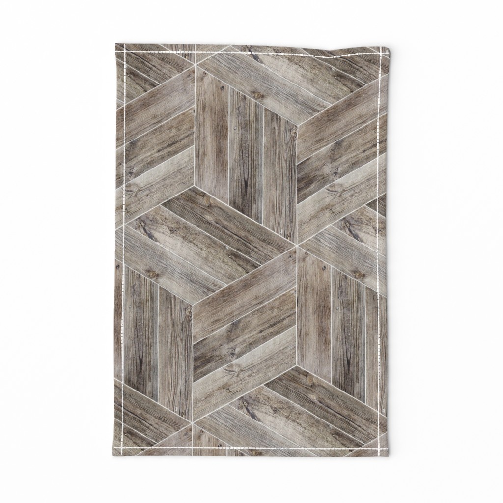 Weathered Parquet in Brown