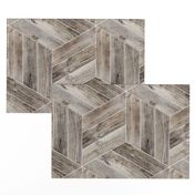 Weathered Parquet in Brown