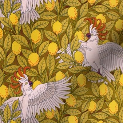 Laughing Cockatoos and Lovely Lemons ~ Medium