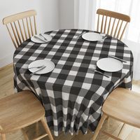 Black and White Buffalo Plaid Check