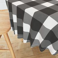 Black and White Buffalo Plaid Check