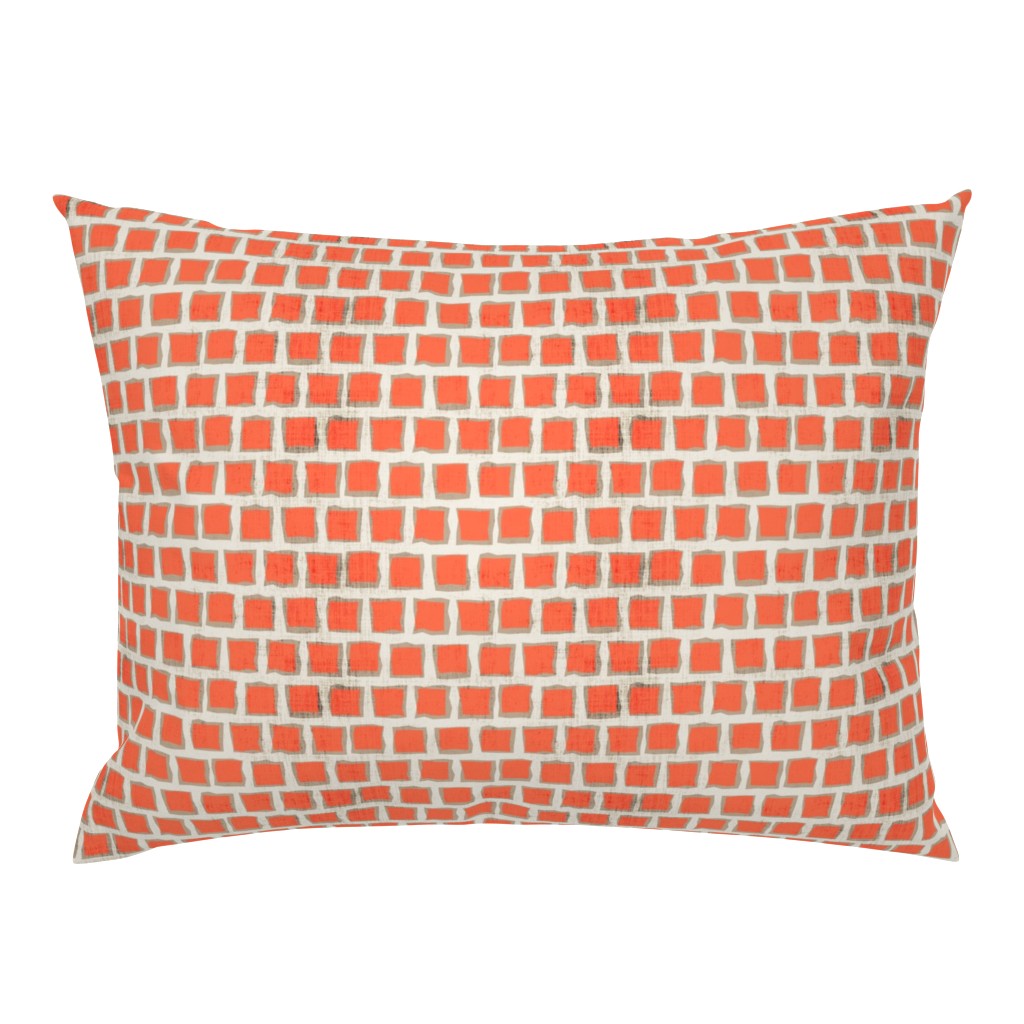 Autumn Squares Orange Red Tan Distress Grunge Texture _ Miss Chiff Designs  