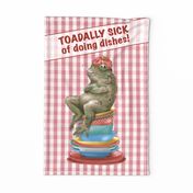 Toadally sick of dishes
