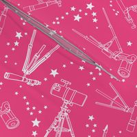 Telescopes - pink background