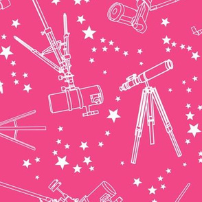 Telescopes - pink background
