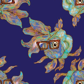 Hipster Goldfish by ArtfulFreddy