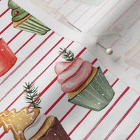 Holiday Cupcakes // Thin Red Stripes