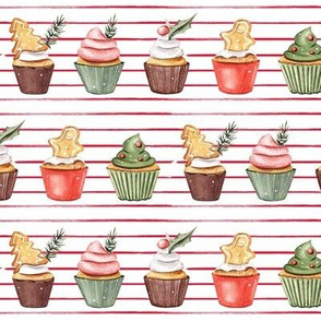 Holiday Cupcakes // Thin Red Stripes