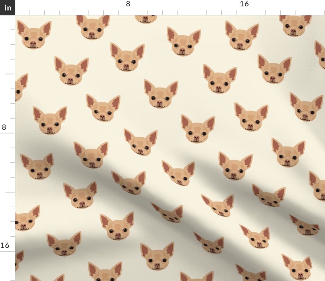 Chihuahua Dog Pattern - White Background