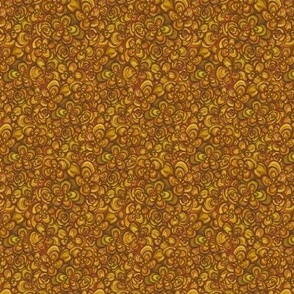 Painterly Floral Amber Yellow small scale