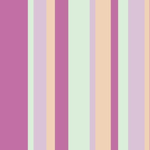sun soaked beach stripes in purple green lavender and orange colors