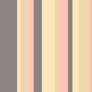 sun soaked beach stripes in gray, yellow, sand & pink