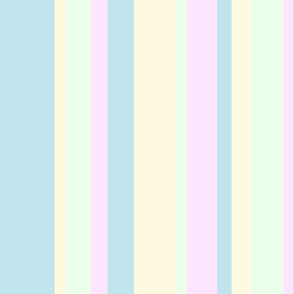 sun soaked pastel beach stripes in blue yellow teal & pink colors