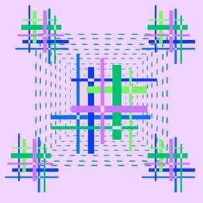 Optical hashtag squares on lilac