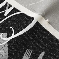 On Today's Menu - Take it or Leave it  ~ Tea Towel