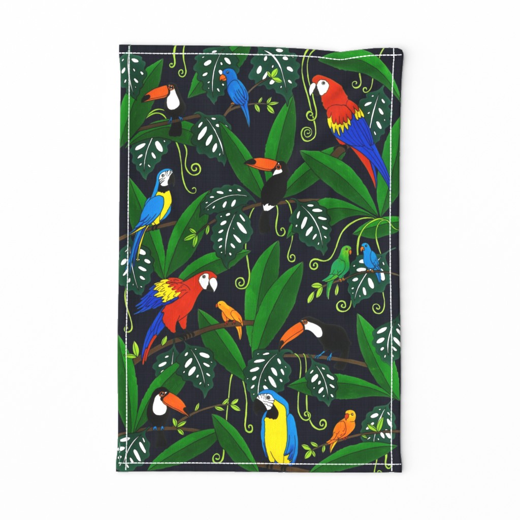 Jungle Birds (teatowel)