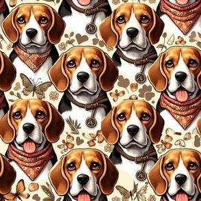 Beagles in Bandanas