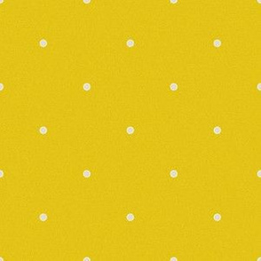 Polka Dots - Gray Dots on Mustard Yellow