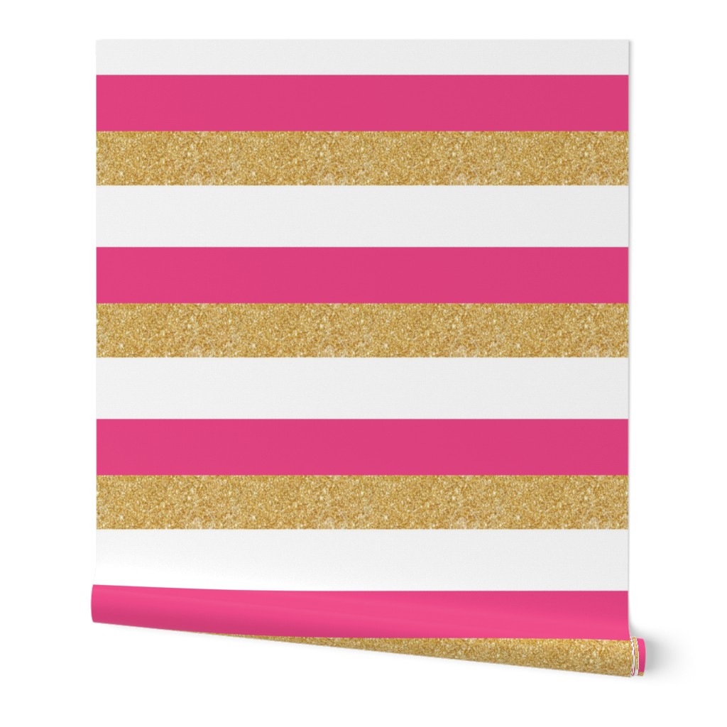 pink gold white stripe stripes