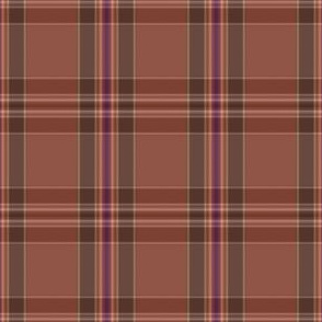 Chocolate and Cocoa Brown Plaid