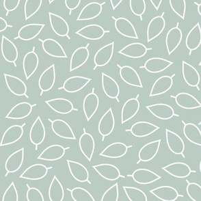 Pale Blue Green Leaves