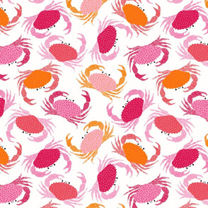 Crabs - pink and orange