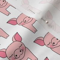 pink symmetrical pigs
