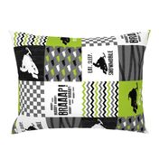 Eat Sleep Snowmobile//Arctic Cat - Wholecloth Cheater Quilt