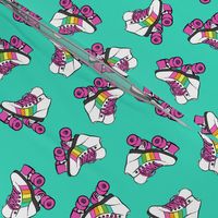 roller skates - bright mint