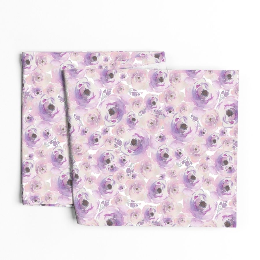 Purple Watercolor Floral