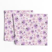 Purple Watercolor Floral