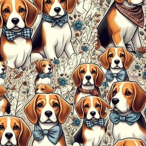 Beagles in Bow Ties