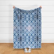 Shibori Diamonds 3 - large, indigo