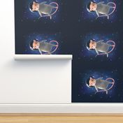 Mouse astronaut tea towel