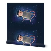 Mouse astronaut tea towel