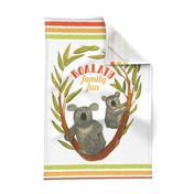 Koalaty family fun, Tea Towel