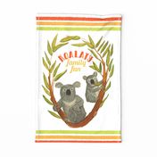 Koalaty family fun, Tea Towel