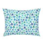 starfish - blue & green